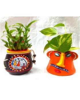 Handmade Terracotta Customized Flower Pots- Design3